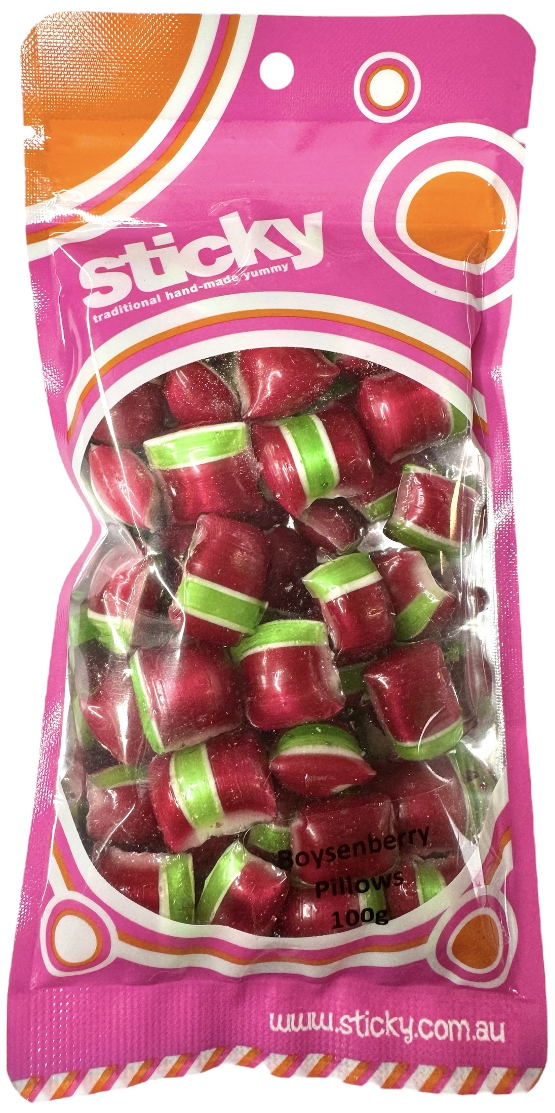 Boysenberry Pillows - 100g Retail Bag