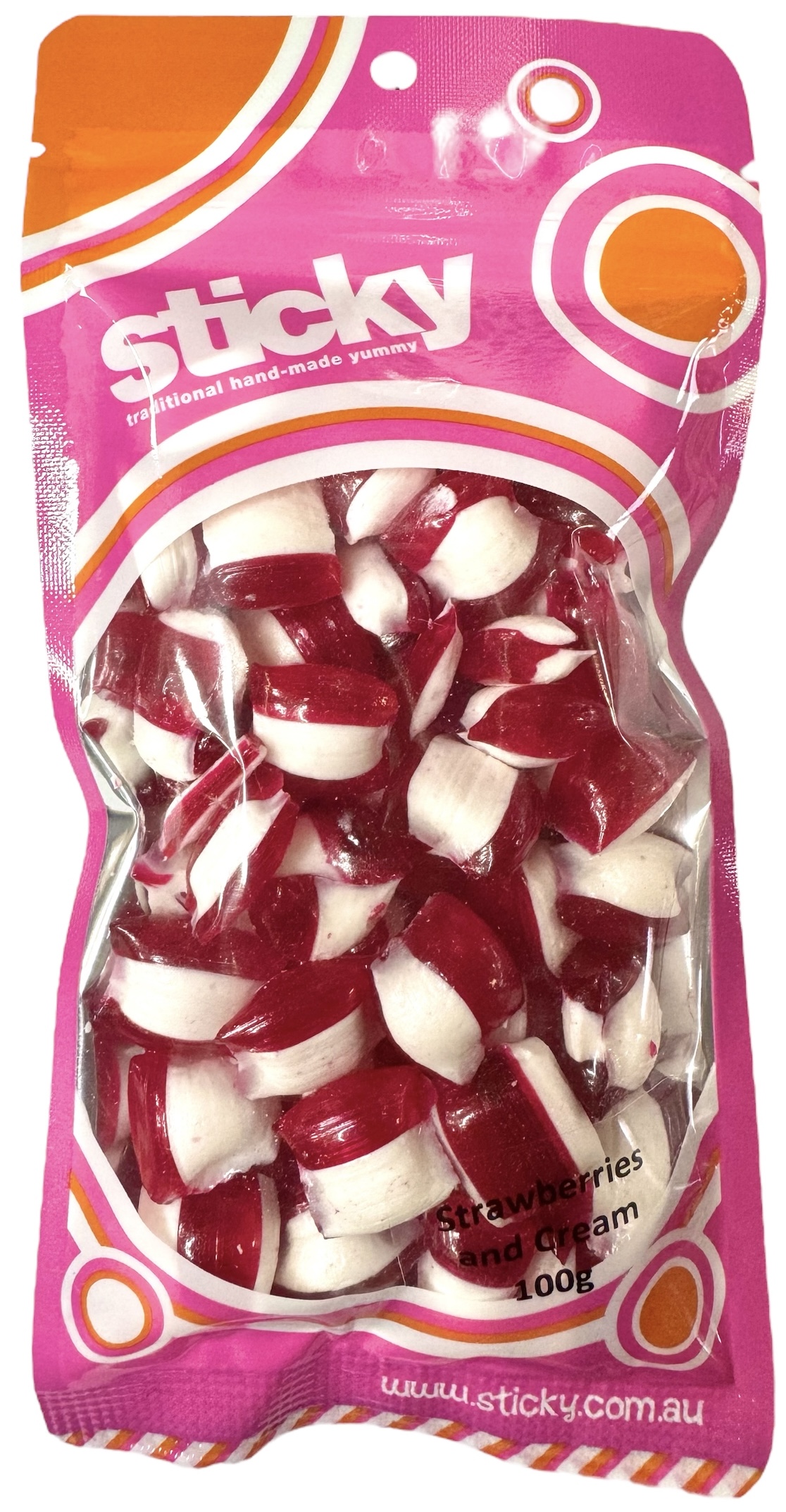 Strawberries and Cream Pillows - 100g Retail Bag